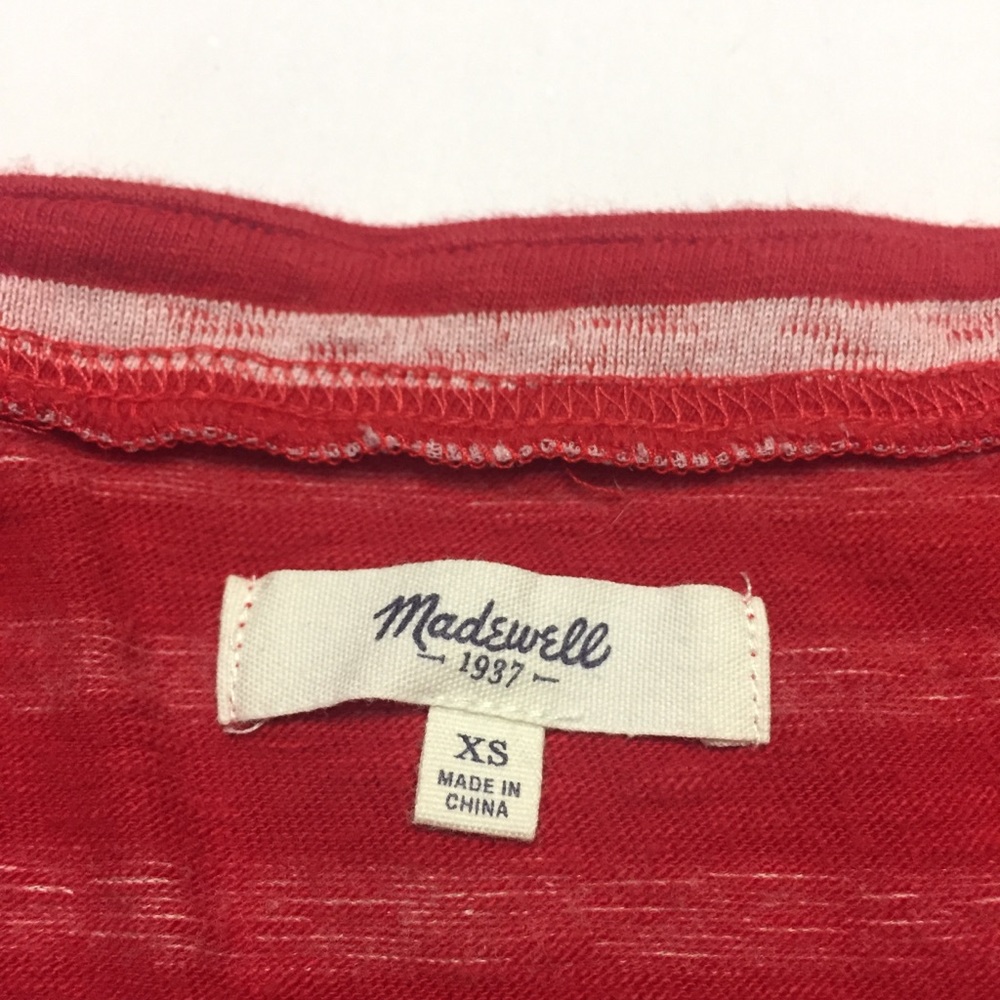 Madewell Cozy Slub Tee in Stripe - Picture 3 of 5